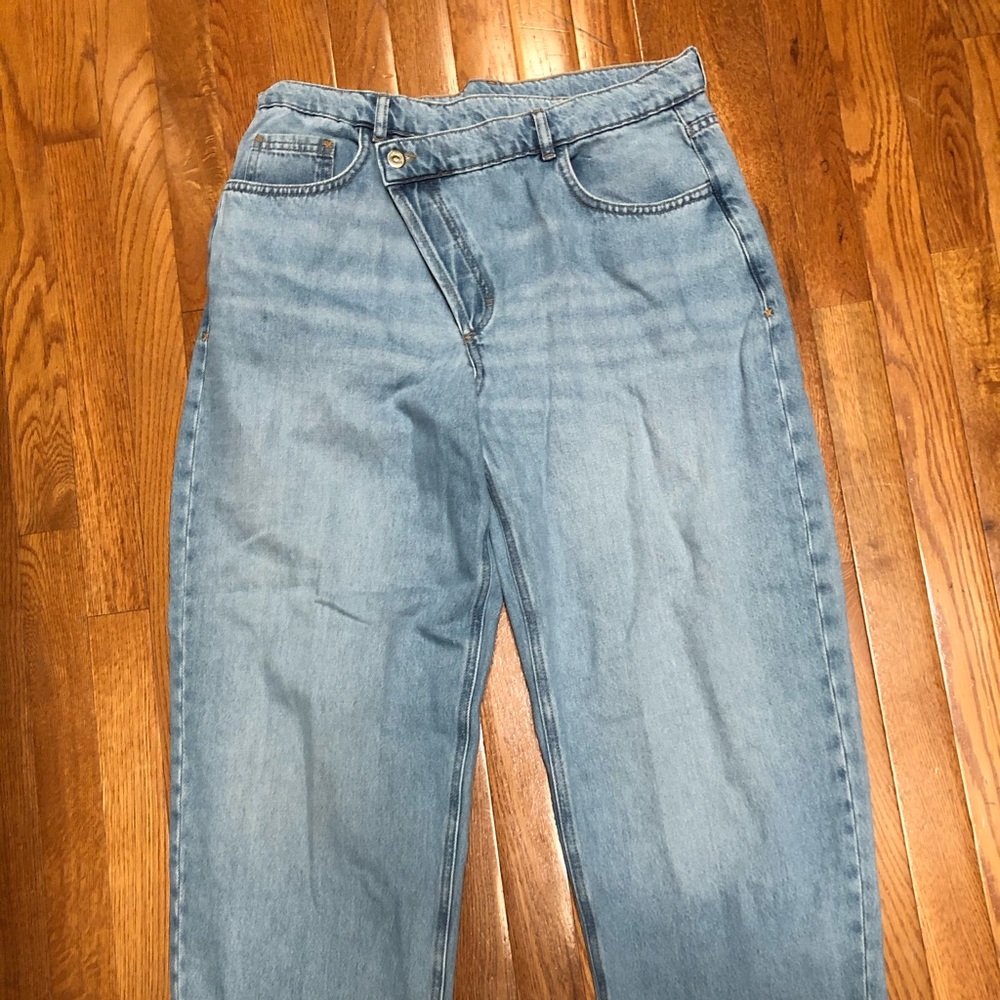 Asos Collusion ‘90s dad jeans asymmetrical waist